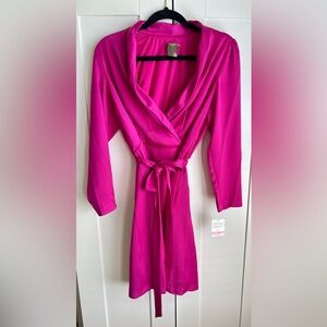 Taylor Pink Wrap Dress